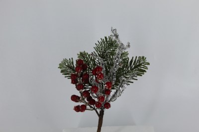 12" PINE PICK RED BERRYS
