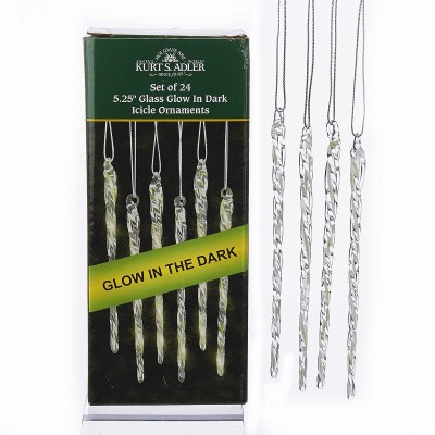 GLOW IN THE DARK ICICLES