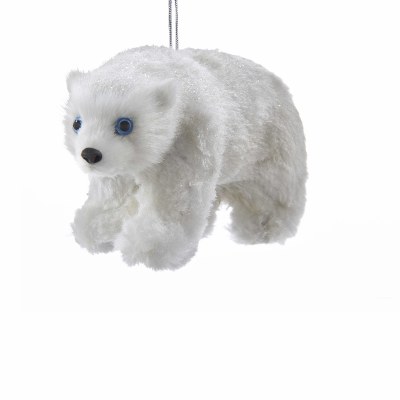 WHITE FURRY POLAR BEAR