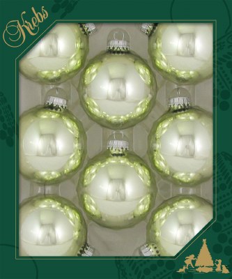 PALE VISTA GLASS BALL SET OF 8