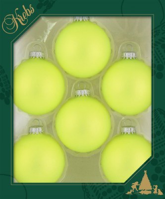 OH MY GOD YELLOW GLASS BALLS 6PK