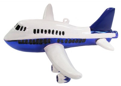 AIRPLANE BLUE AND WHITE