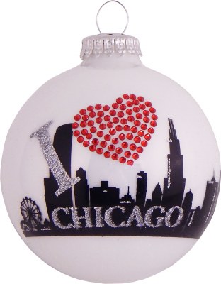 CHICAGO SKYLINE GLASS BALL