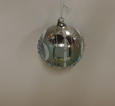 GLITTER DESIGN BALL - GLASS