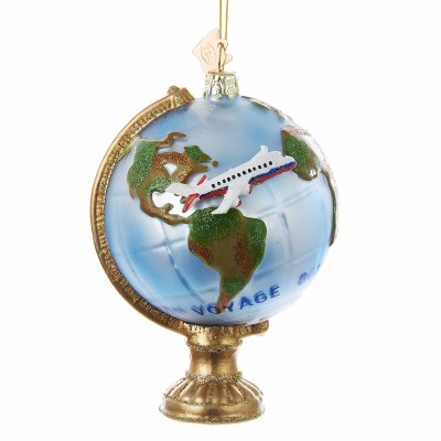 TRAVEL GLOBE WITH PLANE