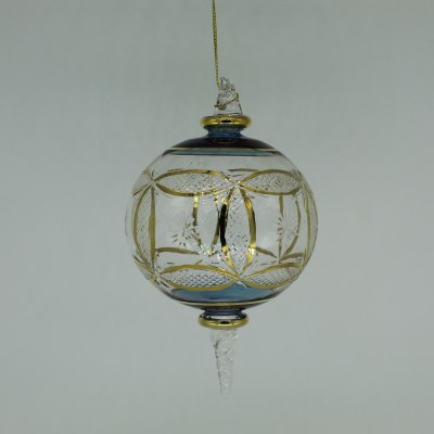 BLUE GOLD ETCHED BALL