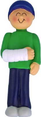 BOY WITH ARM IN CAST