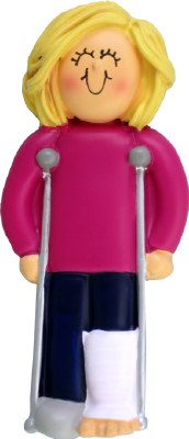 GIRL ON CRUTCHES