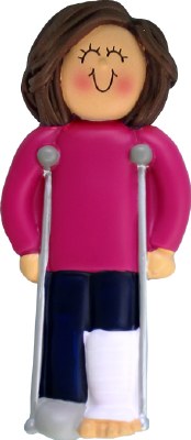 GIRL ON CRUTCHES