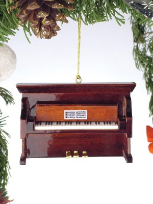 BROWN UPRIGHT PIANO