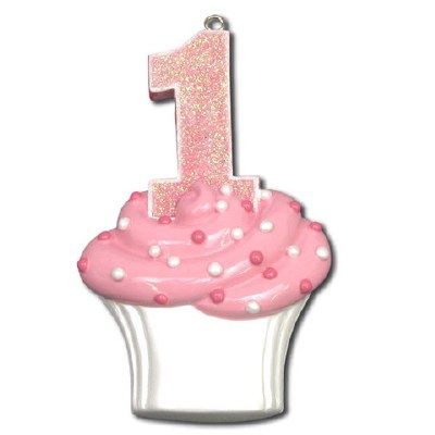 1ST BIRTHDAY PINK CUPCAKE
