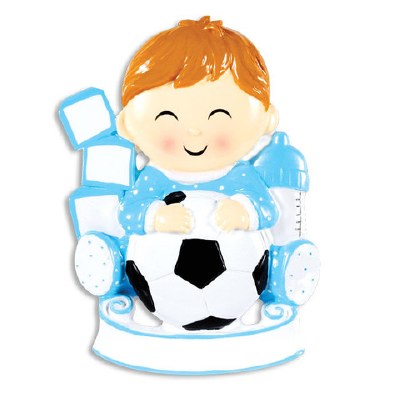 BABY BOY WITH SOCCER BALL