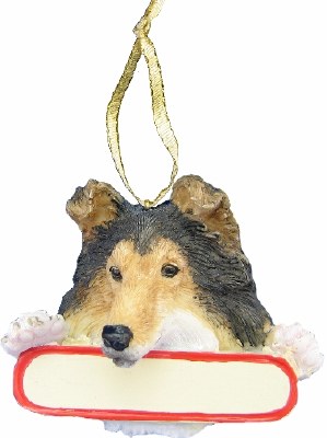 SHELTIE WITH NAME PLATE