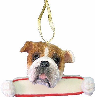 BULL DOG WITH PLAQUE