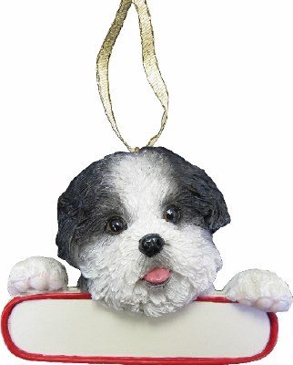 SHIH TZU PUPPY CUT WITH NAME PLATE