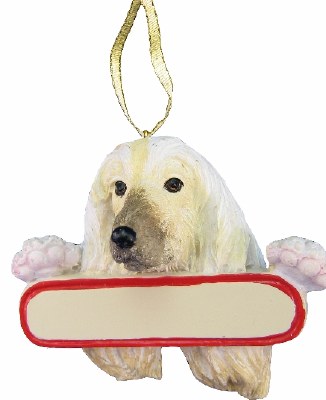 AFGAN DOG WITH NAME PLATE
