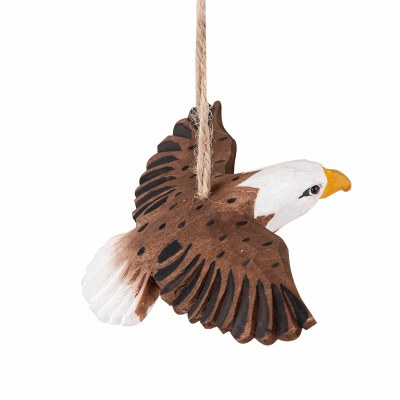 CARVED WOODEN EAGLE