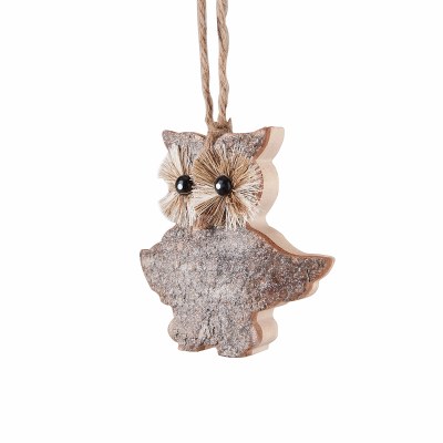 BARK WOODEN OWL