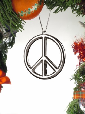 SILVER PEACE SIGN