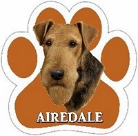 AIREDALE CAR MAGNET