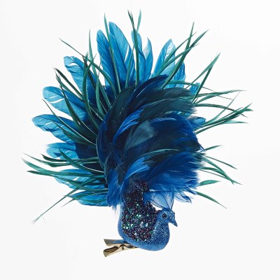 PEACOCK CLIP ON