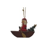 SANTA IN CANOE