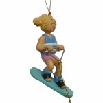 WTER SKIING GIRL BLONDE HAIR