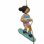 WATER SKIING GIRL BROWN HAIR