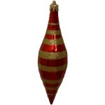 RED AND GOLD TEARDROP BALL