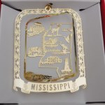 MISSISSIPPI BRASS ORNAMENT