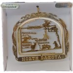 NORTH DAKOTA BRASS ORNAMENT