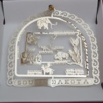 SOUTH DAKOTA BRASS ORNAMENT