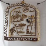 WISCONSIN BRASS ORNAMENT