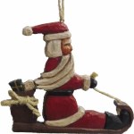 SLEDDING SANTA