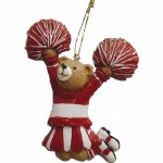 CHEERLEADING BEAR RED AND WHITE