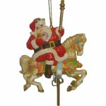 SANTA ON CAROUSEL HORSE