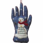 SNOWMAN GLOVE - FELT