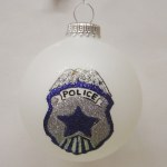 POLICE SHIELD GLASS BALL