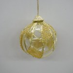 GLASS BALL CLEAR/GOLD