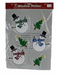 SNOWMAN WINDOW STICKERS