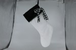 WHITE AND BLACK STOCKING