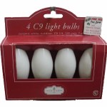 4 PK C9 REPLACEMENT BULBS WHITE