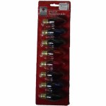 8 PK C9 REPLACEMENT BULBS ASSORTED COLORS