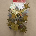 GOLD AND SILVER STAR GARLAND