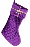PURPLE VELVET STOCKING