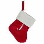 LETTER J MONOGRAM STOCKING