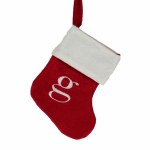 LETTER G MONOGRAM STOCKING