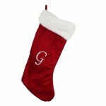 LETTER G MONOGRAM STOCKING