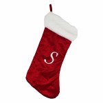 LETTER  S MONOGRAM STOCKING