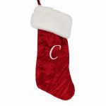 LETTER C MONOGRAM STOCKING